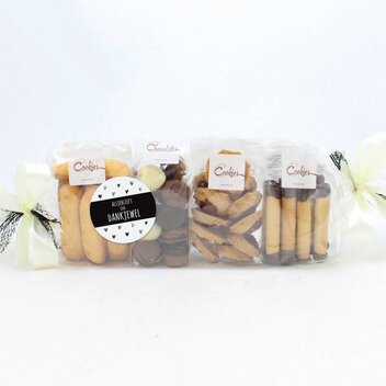 Koekjes op een rij - alsjeblieft een dankjewel