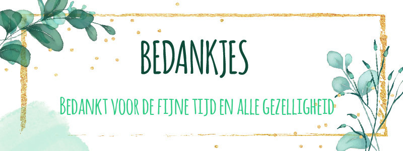 Bedankjes