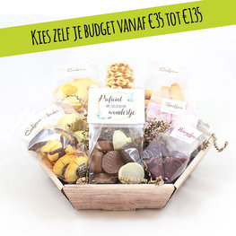 Zoet pakket - Proficiat met jullie wondertje (blauw)