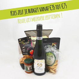Cava geschenk - 50 & fabulous (meerdere leeftijden mogelijk)