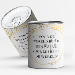 Snoepblik: Voor de wereld ben je een meter voor mij de wereld