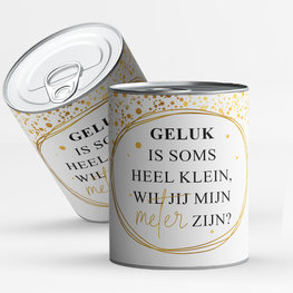 Snoepblik: Geluk is soms heel klein, wil jij mijn meter zijn?