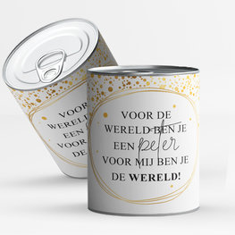 Snoepblik: Voor de wereld ben je een peter voor mij de wereld