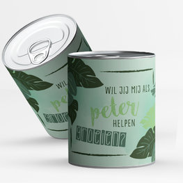 Snoepblik: Wil jij mij als peter helpen groeien?