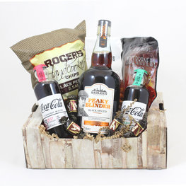 Peaky blinder rhum pakket in krat houtmotief