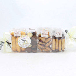 Koekjes op een rij - nieuwe zaak, veel geluk!