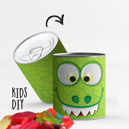 KIDS DIY: kleef zelf je blik - draak
