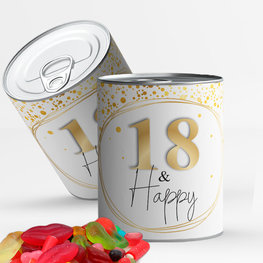 Snoepblik: 18 & happy