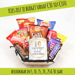 Snoepmand - ... jaar in dienst! Bedankt voor je inzet!