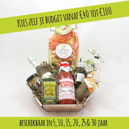 Pasta pakket - ... years of employment! thank you for being a great colleague!