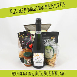 Cava geschenk - ... jaar in dienst! bedankt voor je inzet!