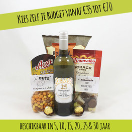 Wijn pakket - ... jaar in dienst! bedankt voor je inzet!