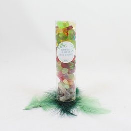 Snoepbuis 20 cm met sticker