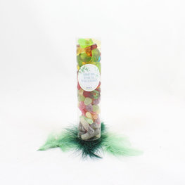 Snoepbuis 15 cm met sticker