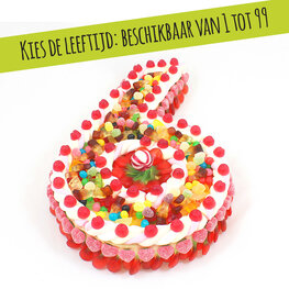 Cijfer snoeptaart